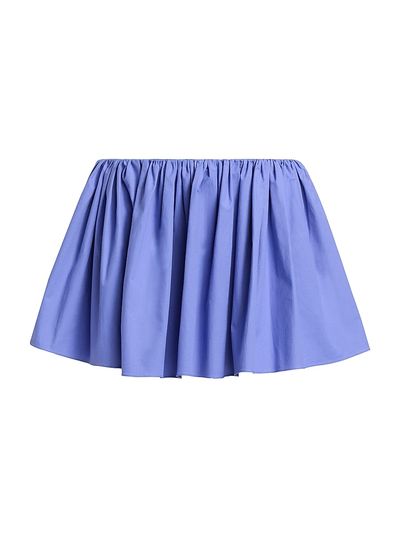 Brandon Maxwell Women's The Hadley Shirred Miniskirt