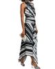 Brandon Maxwell Women's The Marin Striped Scarf Maxi Dress - 2