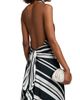 Brandon Maxwell Women's The Marin Striped Scarf Maxi Dress - 6