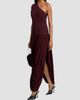 Brandon Maxwell Women's The Mila Draped One-Shoulder Maxi Dress - 2
