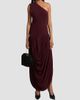 Brandon Maxwell Women's The Mila Draped One-Shoulder Maxi Dress - 3