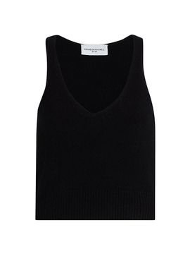 Brandon Maxwell Women's The Reese V-Neck Knit Tank