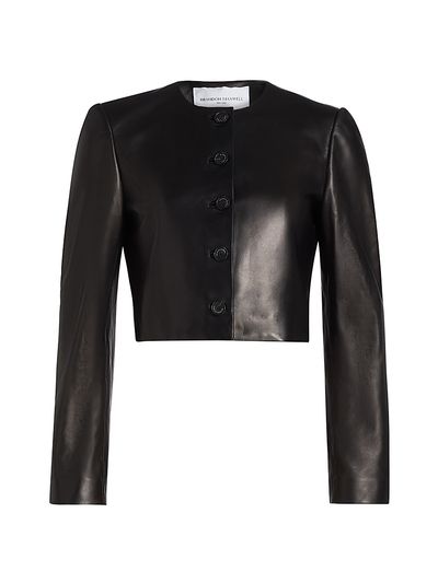 Brandon Maxwell Women's The Ryder Leather Jacket