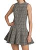 Brandon Maxwell Women's The Sophie Plaid Virgin Wool Minidress - 3
