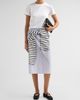 Brandon Maxwell Women's The Townes Cotton Pencil Skirt - 2