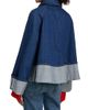 Brandon Maxwell Women's The Wells Trapeze Denim Jacket - 5