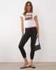 Brave Soul Brave Soul 3/4 length capri leggings in black - 1