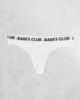 Brave Soul Brave Soul 3 pack babes club thongs with elastic waistband in white - 3