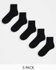 Brave Soul Brave Soul 5 pack sneaker socks in black - 1