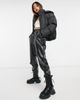 Brave Soul Brave Soul bunny hooded puffer jacket-Black - 4