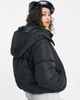 Brave Soul Brave Soul bunny hooded puffer jacket in black - 2