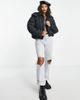 Brave Soul Brave Soul bunny hooded puffer jacket in black - 3
