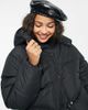 Brave Soul Brave Soul bunny hooded puffer jacket in black - 4