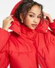 Brave Soul Brave Soul bunny hooded puffer jacket in red - 3