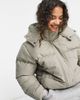 Brave Soul Brave Soul Bunny hooded puffer jacket in sage green - 3