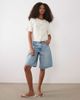 Brave Soul Brave Soul cable knit short sleeve cardigan with gold-tone faux shell buttons in ecru-White - 2