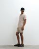 Brave Soul Brave Soul camp collar short sleeve shirt in ecru seersucker stripes-Neutral - 2