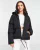 Brave Soul Brave Soul cello hooded puffer jacket in black - 1