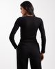 Brave Soul Brave Soul cotton blend long sleeve t-shirt in black - 2