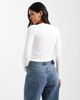 Brave Soul Brave Soul cotton blend long sleeve t-shirt in white - 3