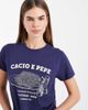 Brave Soul Brave Soul cotton cacio e pepe graphic print t-shirt and gingham pants pajama set in navy - 2