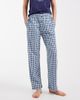 Brave Soul Brave Soul cotton cacio e pepe graphic print t-shirt and gingham pants pajama set in navy - 3