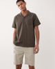 Brave Soul Brave Soul cotton cargo shorts with linen in stone-Neutral - 1