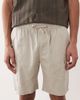 Brave Soul Brave Soul cotton cargo shorts with linen in stone-Neutral - 4