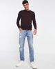 Brave Soul Brave Soul cotton crew neck sweater in ox blood-Red - 4