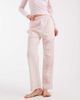 Brave Soul Brave Soul cotton long sleeve henley t-shirt and gingham pants pajama set in pink - 4