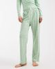 Brave Soul Brave Soul cotton long sleeve henley t-shirt and gingham pants pajama set in sage green - 3
