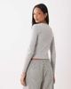 Brave Soul Brave Soul cotton long sleeve T-shirt in gray heather - 4