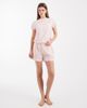 Brave Soul Brave Soul cotton t-shirt and floral print shorts pajama set with daisy embroidery in pink - 2