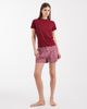 Brave Soul Brave Soul cotton t-shirt and gingham shorts pajama set with chili-pepper embroidery in red - 2