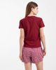 Brave Soul Brave Soul cotton t-shirt and gingham shorts pajama set with chili-pepper embroidery in red - 3