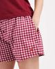 Brave Soul Brave Soul cotton t-shirt and gingham shorts pajama set with chili-pepper embroidery in red - 4