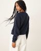 Brave Soul Brave Soul crew neck cardigan with contrast buttons in navy - 4