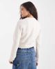 Brave Soul Brave Soul crew neck soft touch cardigan in cream-White - 4