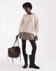 Brave Soul Brave Soul crew neck sweater in oat-Neutral - 3