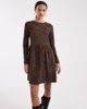 Brave Soul Brave Soul drop waist jersey mini dress in black and brown animal print - 3