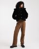 Brave Soul Brave Soul faux fur short duffle coat with toggle detail in black - 2