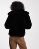 Brave Soul Brave Soul faux fur short duffle coat with toggle detail in black - 3