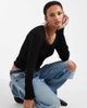 Brave Soul Brave Soul fine knit cami and cardigan set with lace detailing in black - 1