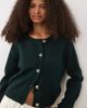 Brave Soul Brave Soul fisherman knit cardigan in forest green - 2