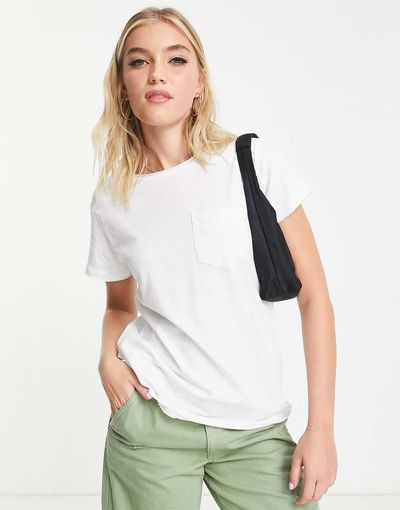 Brave Soul Brave Soul Fresha relaxed fit T-shirt in white