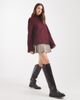 Brave Soul Brave Soul high neck sweater with wide sleeves in burgundy-Red - 2