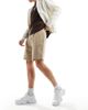 Brave Soul Brave Soul jersey shorts in stone-Neutral - 1