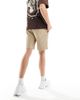 Brave Soul Brave Soul jersey shorts in stone-Neutral - 3
