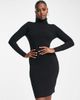 Brave Soul Brave Soul juliet high neck knitted sweater dress in black - 1