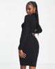 Brave Soul Brave Soul juliet high neck knitted sweater dress in black - 2